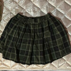 Plaid Green skater skirt